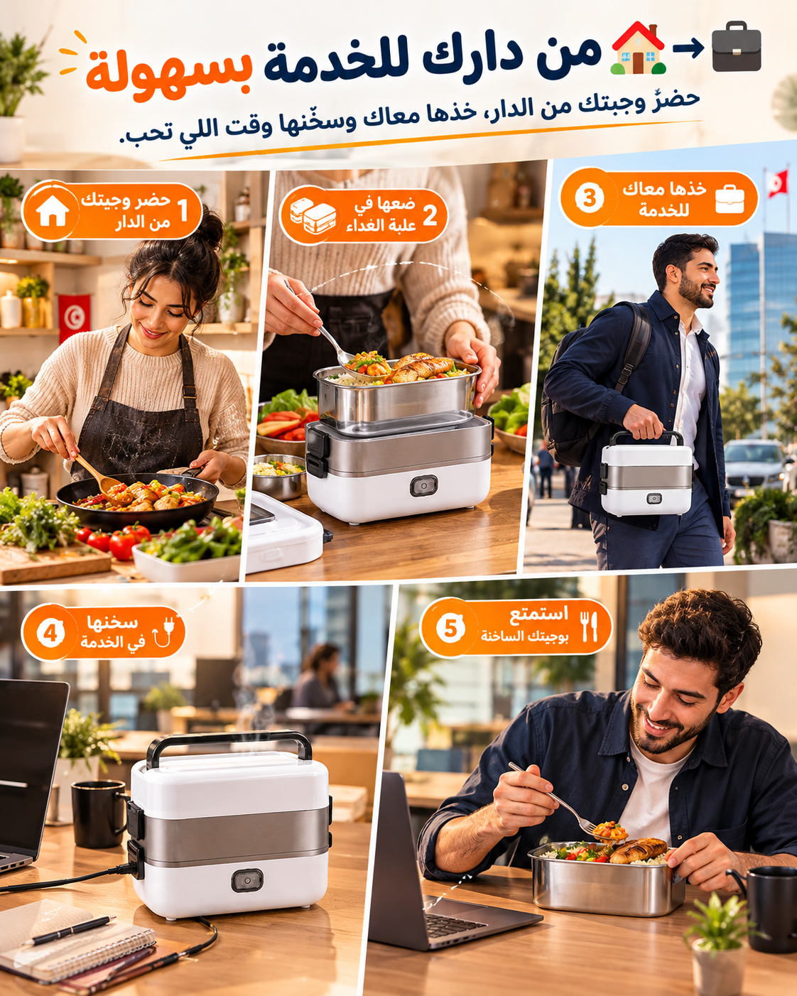 Landing image Chauffe-Repas Électrique Portable 2L